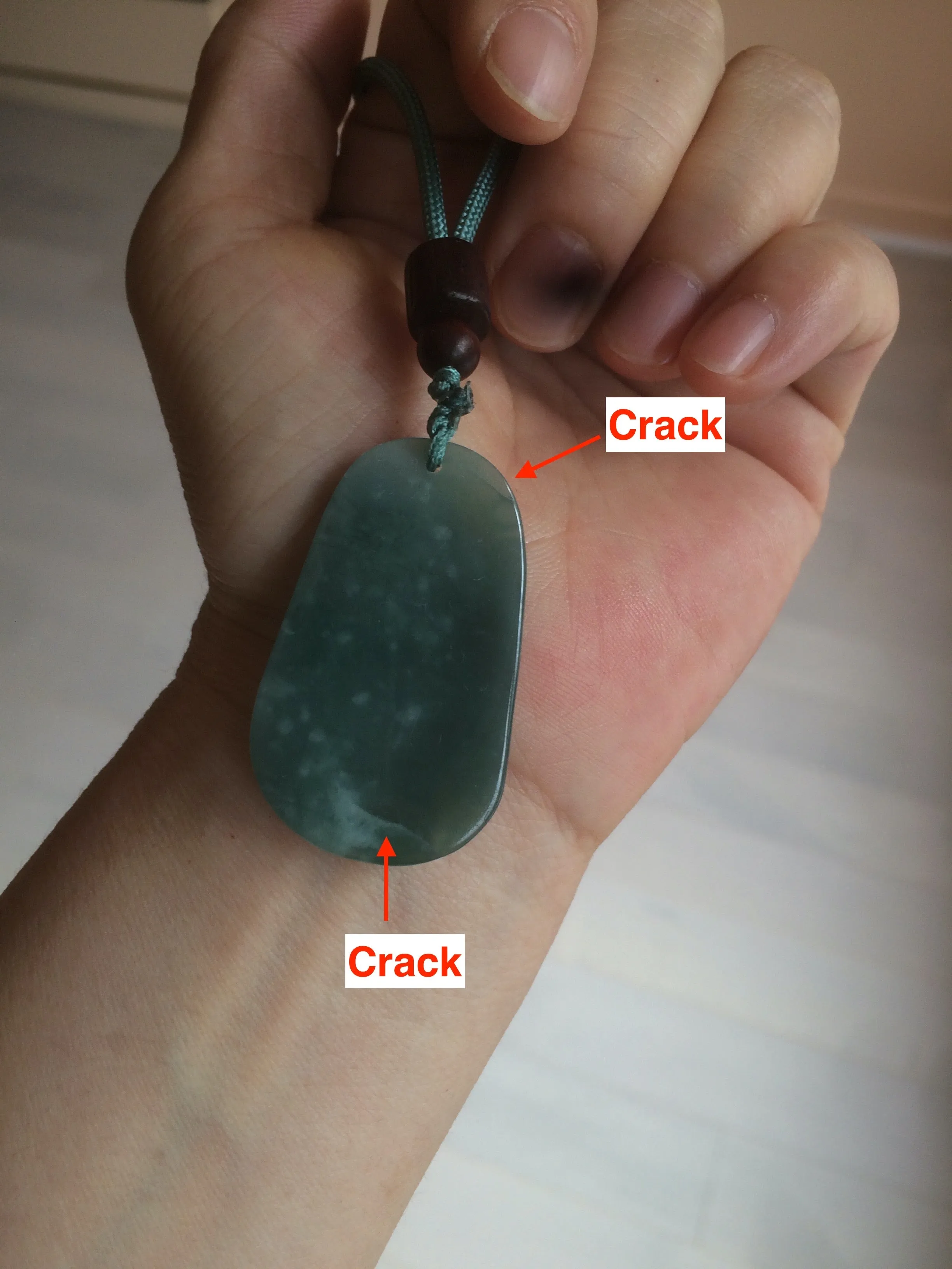 100% natural green/blue/gray/yellow Guatemala jadeite jade landscape(山水) pendant AQ74