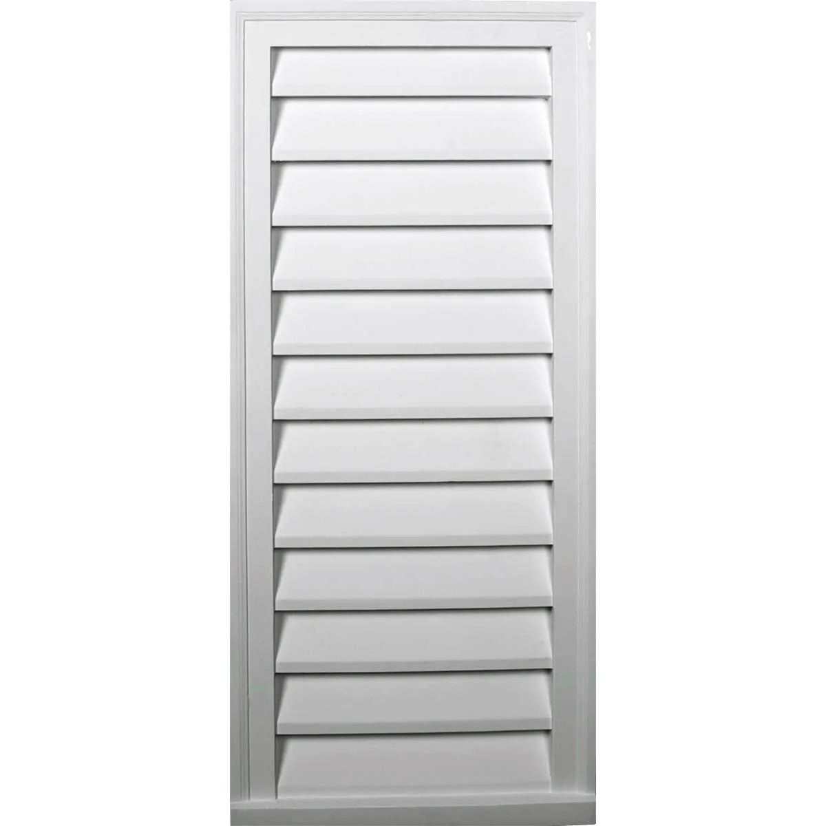 16'W x 25'H Rectangle Urethane Gable Vent Louver, Non-Functional