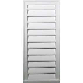 16'W x 25'H Rectangle Urethane Gable Vent Louver, Non-Functional