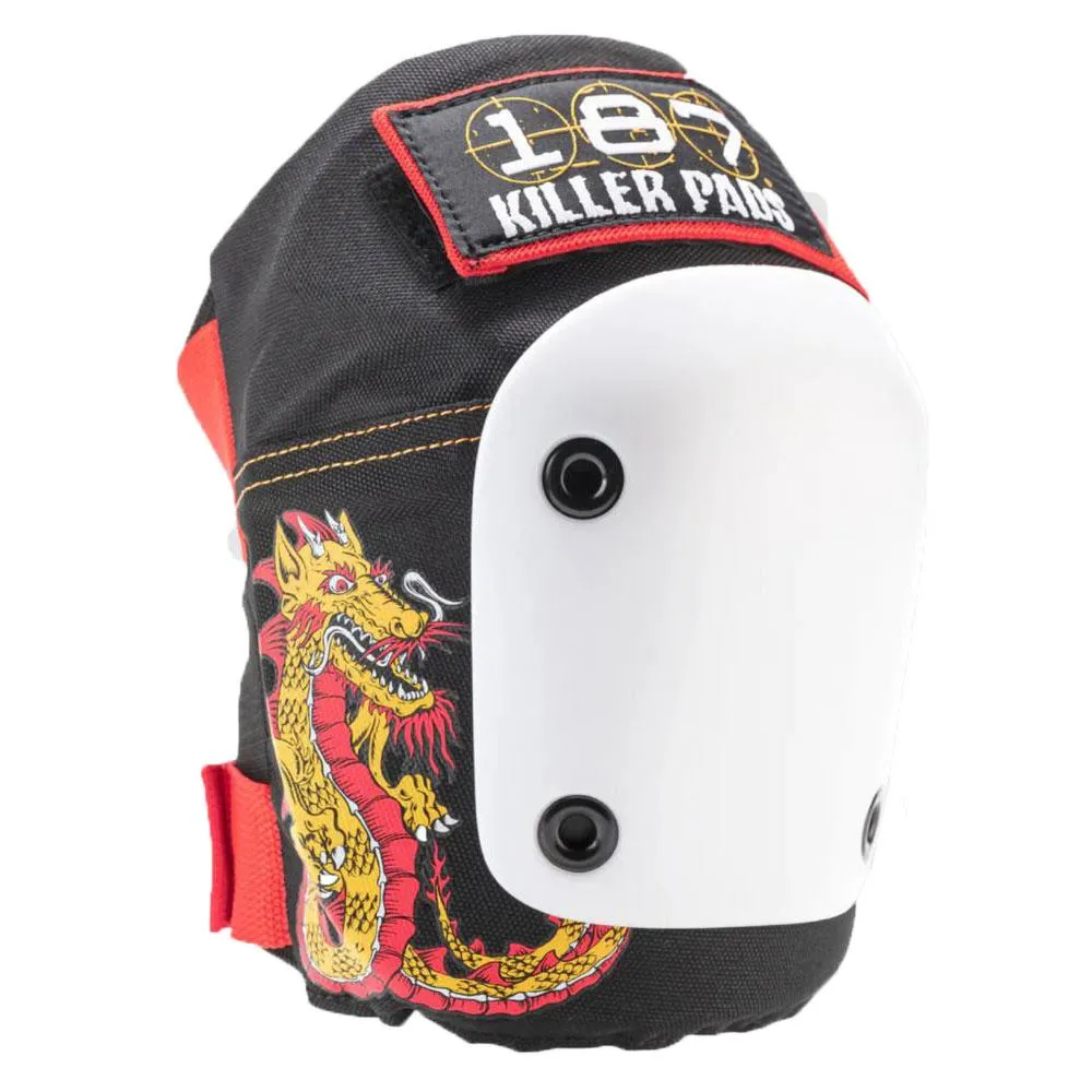 187 Killer Pads Jr. Six Pack Set - Caballero Black/ Red/ Gold