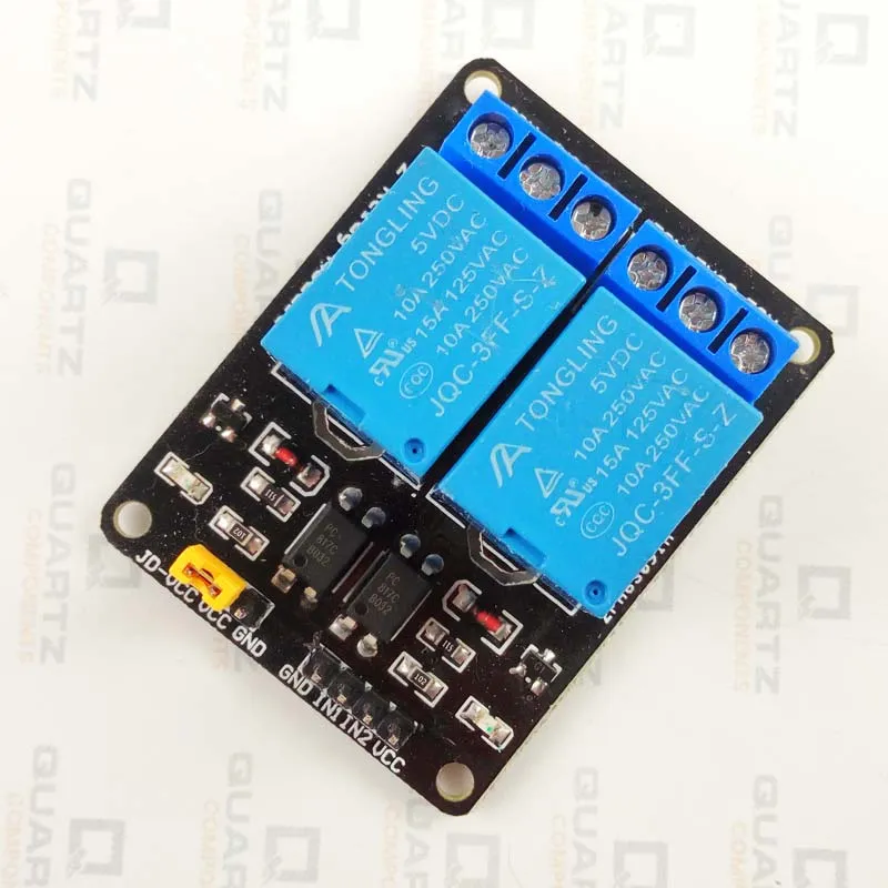 2 Channel 5V Relay Module With Optocoupler Protection