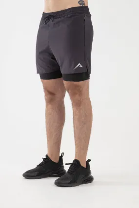 2 in 1 Shorts (Dark Gray)