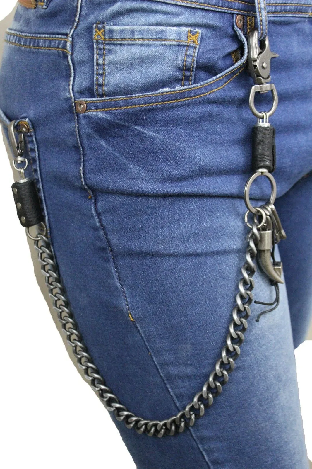 24" Horn Charm Wallet Chain