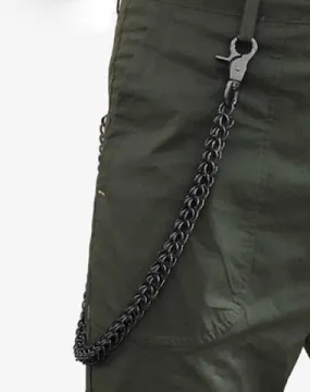 27'' Metal PUNK CHAIN BIKER SILVER Black WALLET CHAIN LONG PANTS CHAIN SILVER Black jeans chain jean chainS FOR MEN