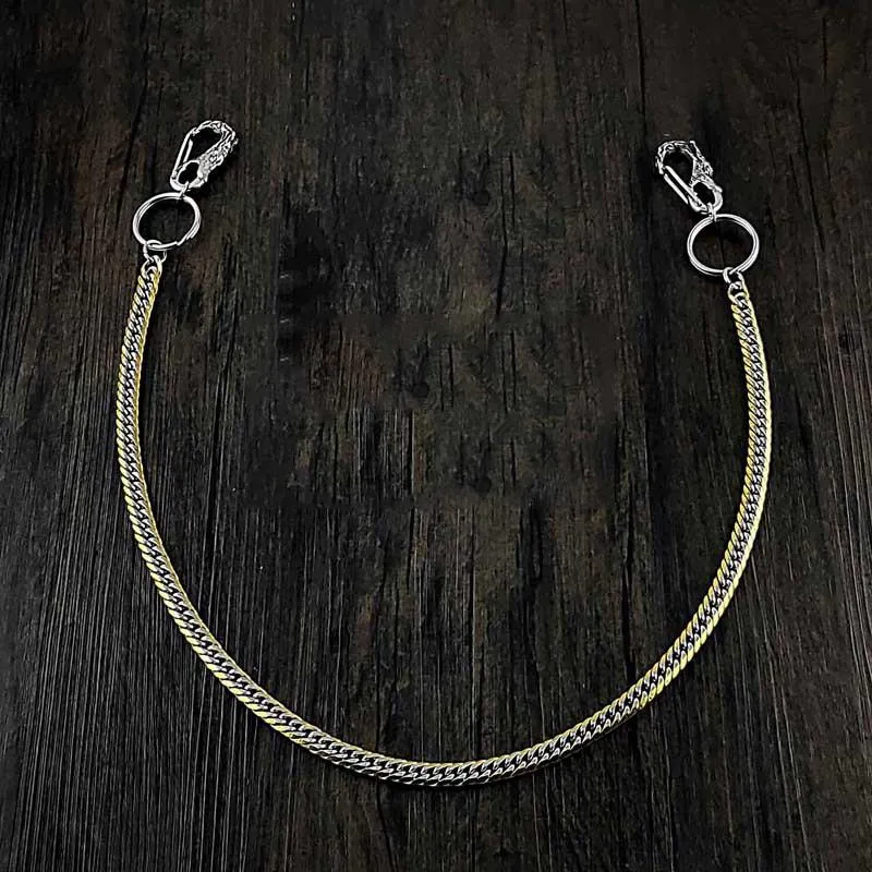 29'' SOLID STAINLESS STEEL BIKER SILVER Gold WALLET CHAIN LONG PANTS CHAIN PUNK jeans chain jean chainS FOR MEN