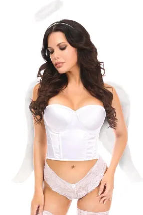 3 Piece White Angel Corset Costume