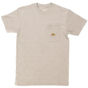 303 Boards - 303 Embroidered Block Pocket Tee (Heather Grey)