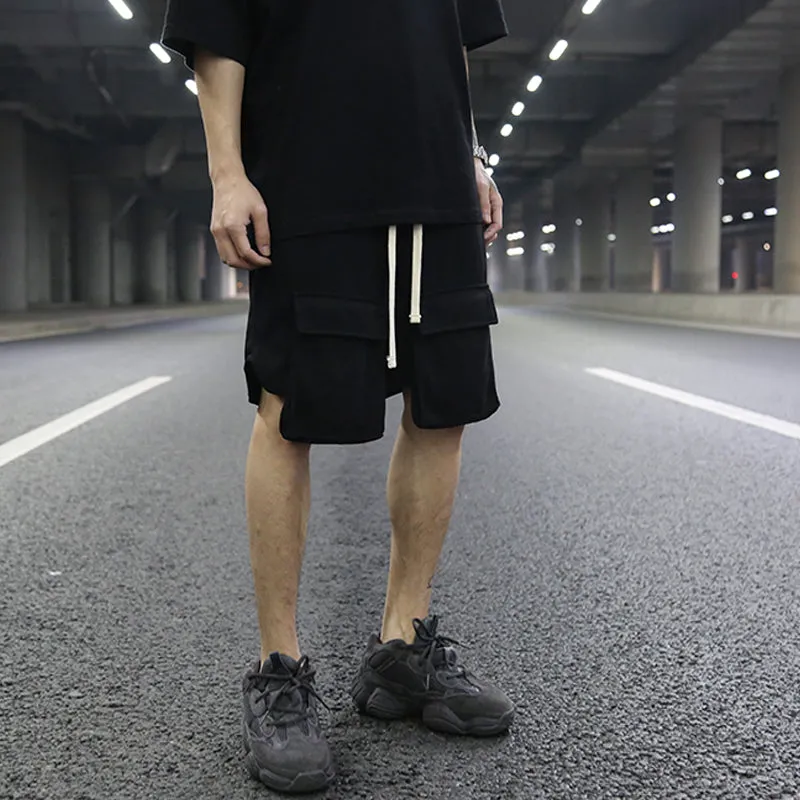 3D Pocket Layered Hip-hop Cotton Shorts