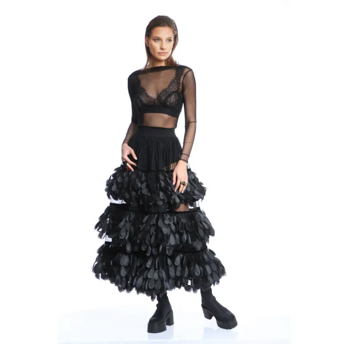 3D Ruffled Skirt