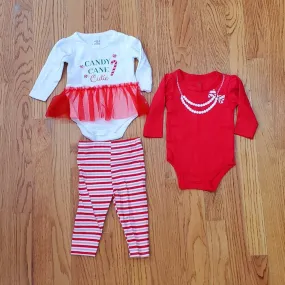 3pc Candy Cane Cutie Set