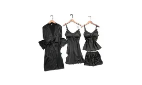 4-Piece Ladies Sexy Pyjama Sets