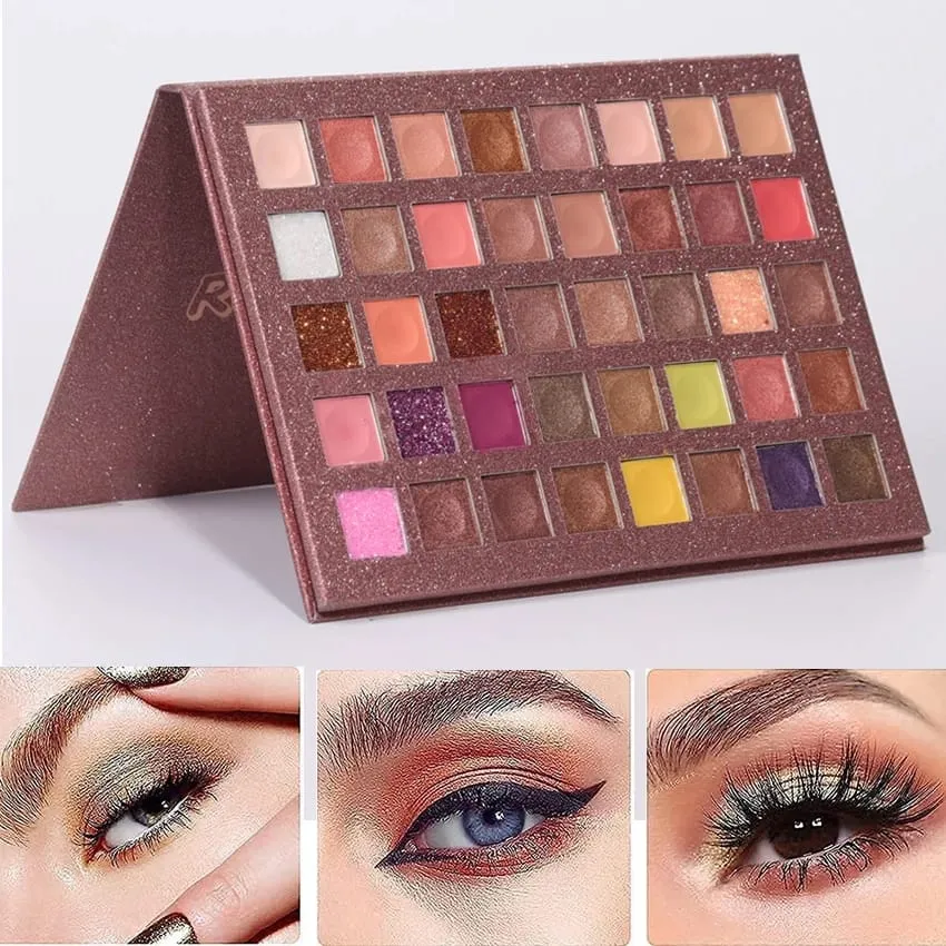 40-Color Waterproof Eyeshadow Palette Makeup Set Box