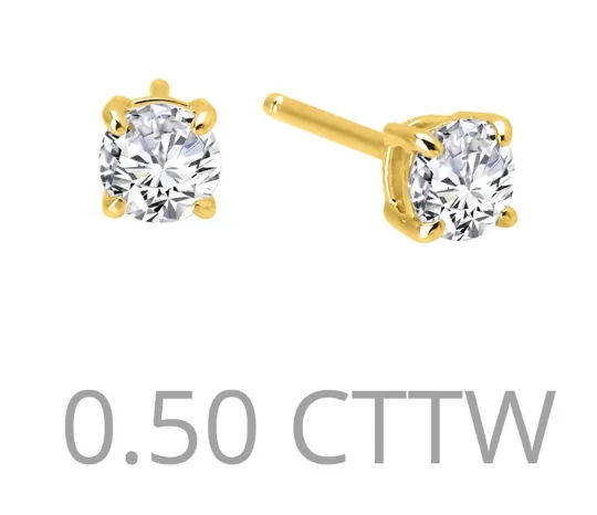 .5 cttw Simulated Diamond Post Earrings