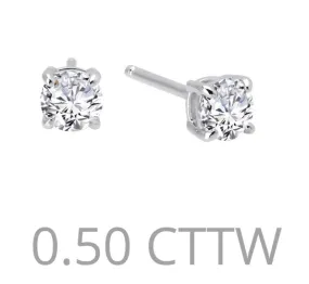 .5 cttw Simulated Diamond Post Earrings