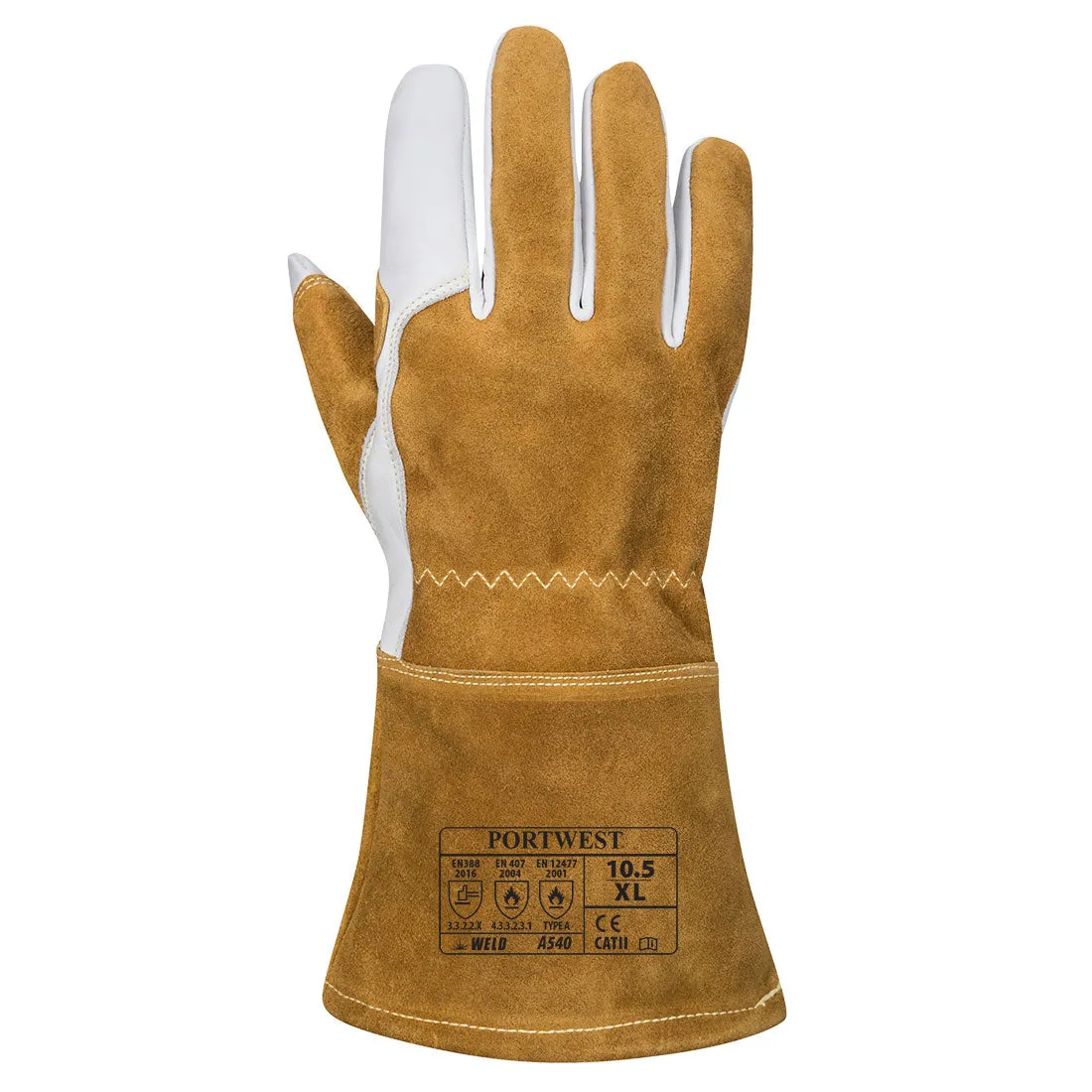 (6/Case) Portwest Brown Ultra Welding Gauntlet