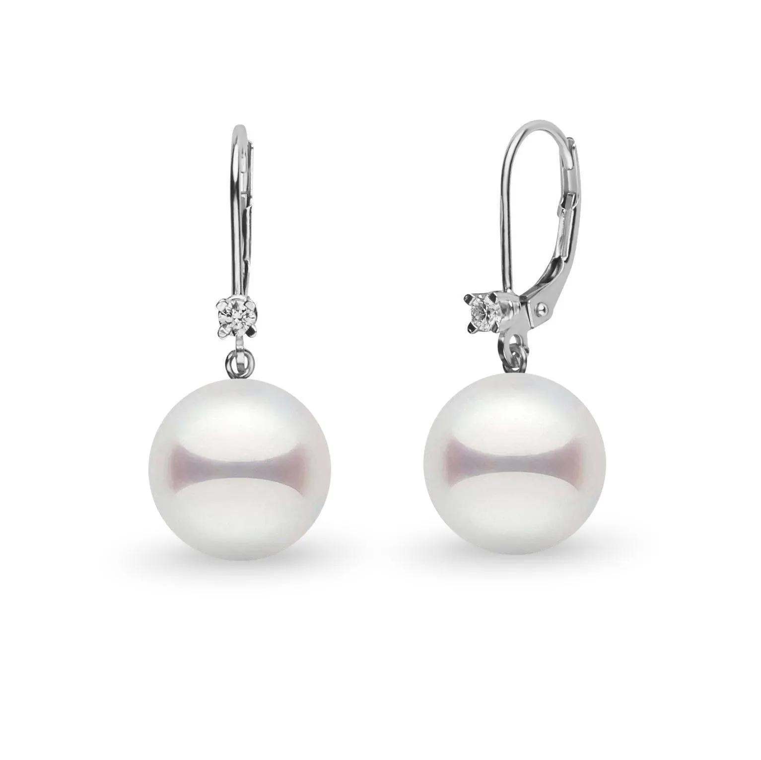 8.5-9.0 mm Akoya Pearl and Diamond Harmony Collection Earrings