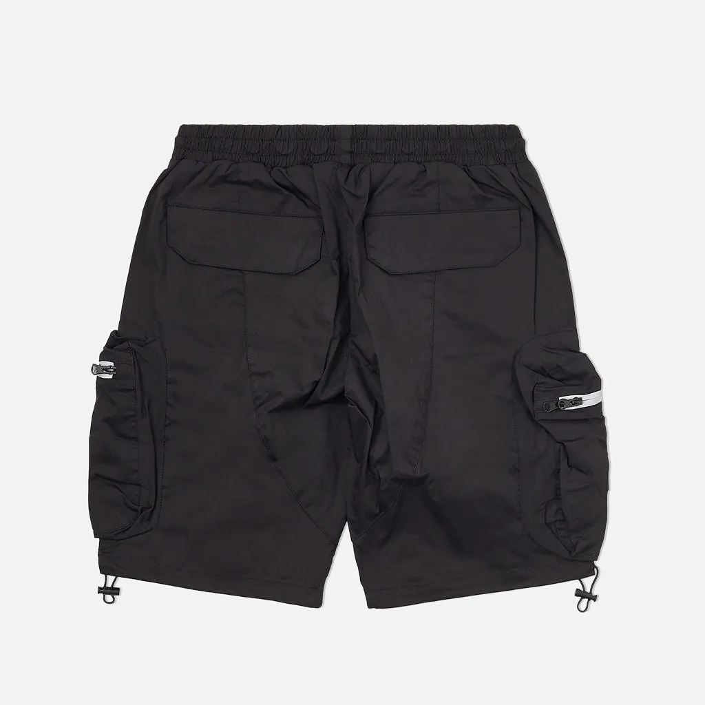 8&9 - Combat Nylon Short - Black with Grey Zippers