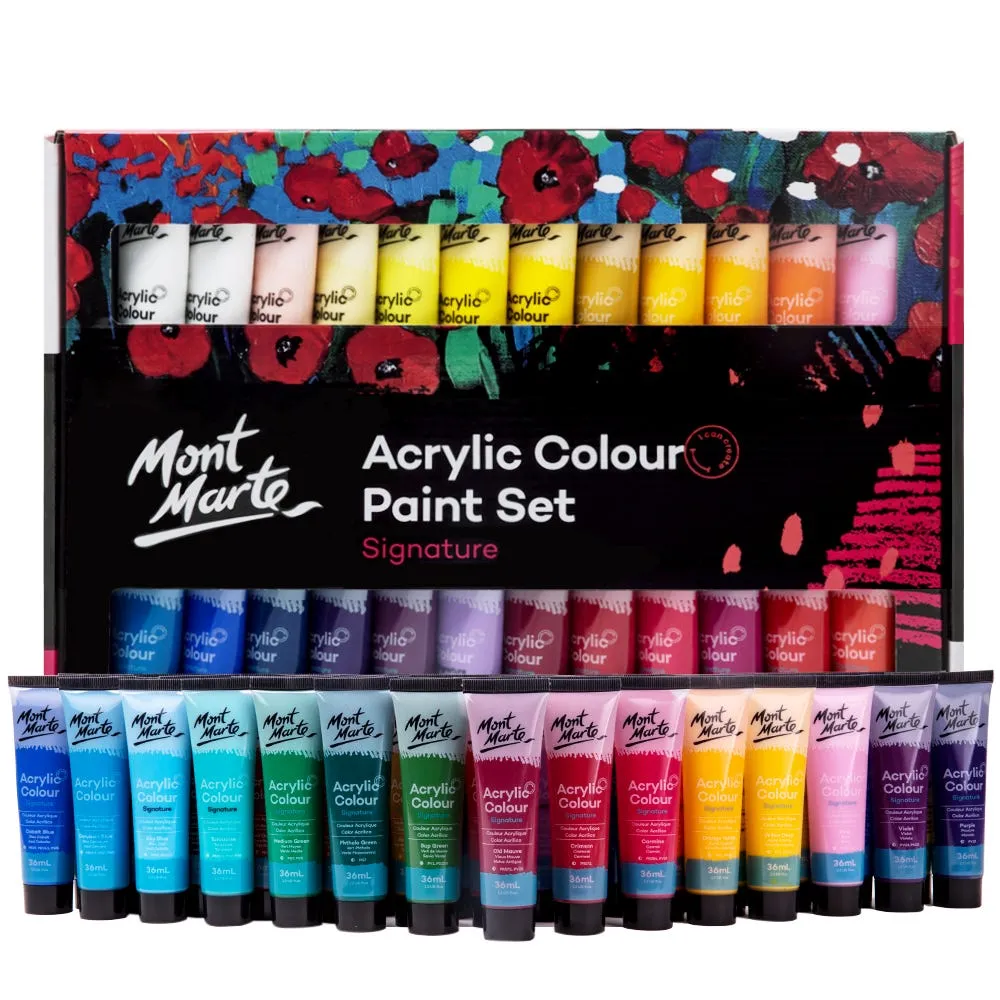 Acrylic Colour Paint Set Signature 48pc x 36ml (1.2 US fl.oz)