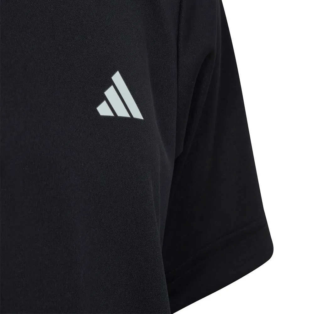 adidas Boys Club 3 Stripe Tee - Black