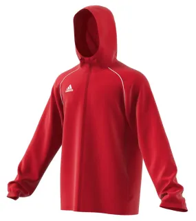 adidas Core 18 Rain Jacket - Adult - Red/White