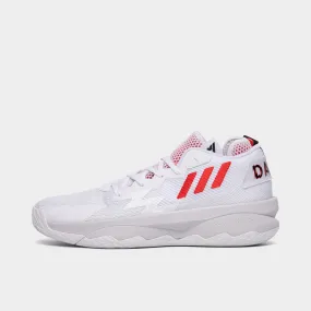 adidas Dame 8 Cloud White / Vivid Red - Core Black