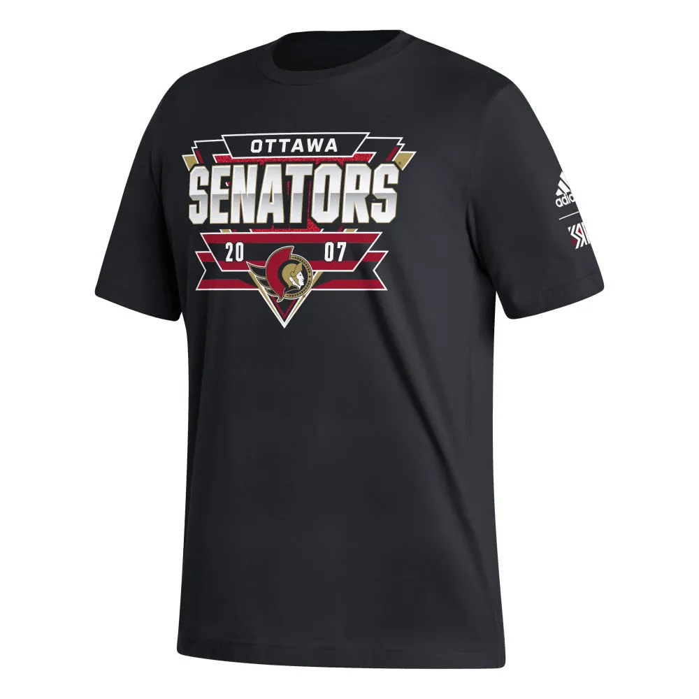 ADIDAS OTTAWA SENATORS REVERSE RETRO 2.0 ADULT T SHIRT