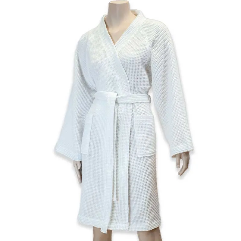 Adult Waffle Knit Cotton Bath Robe