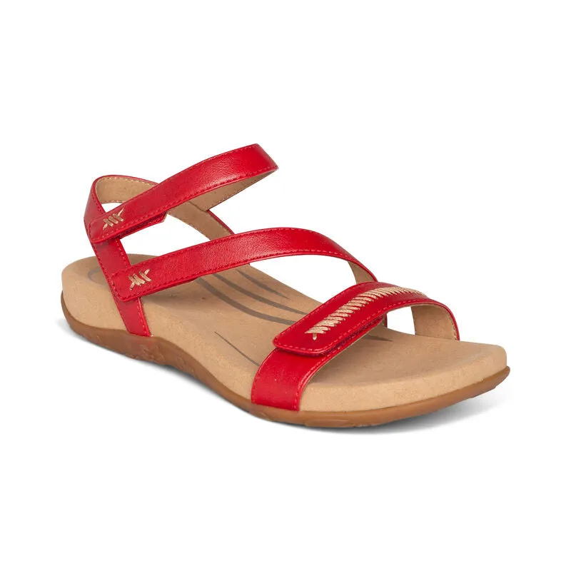 Aetrex Gabby Adjustable Quarter Strap Sandal