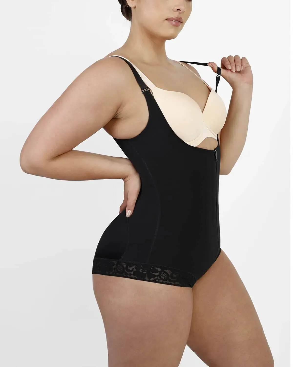 AirSlim® Lace Zipper Open Bust Shapewear