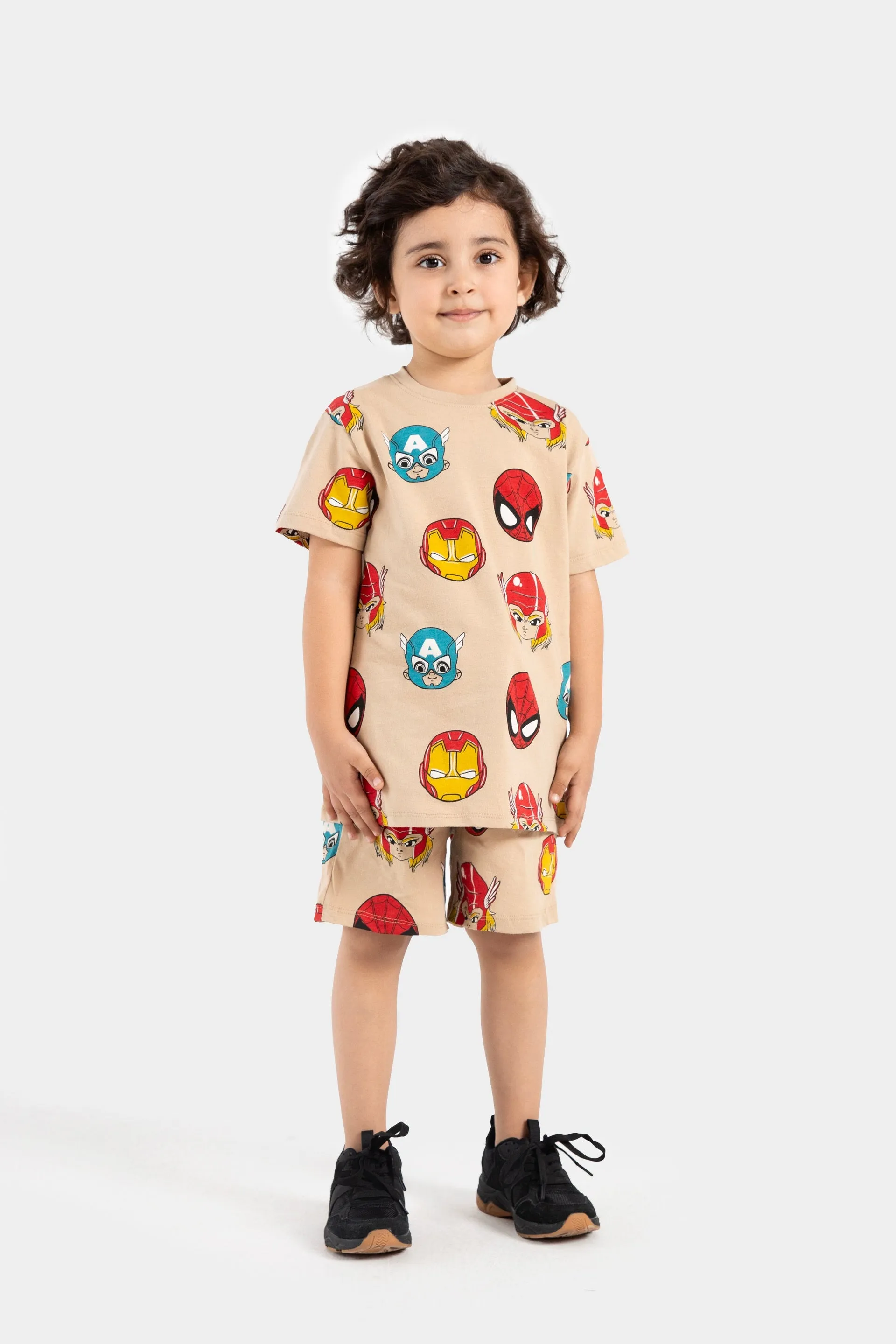 All-Over Character Print Suit