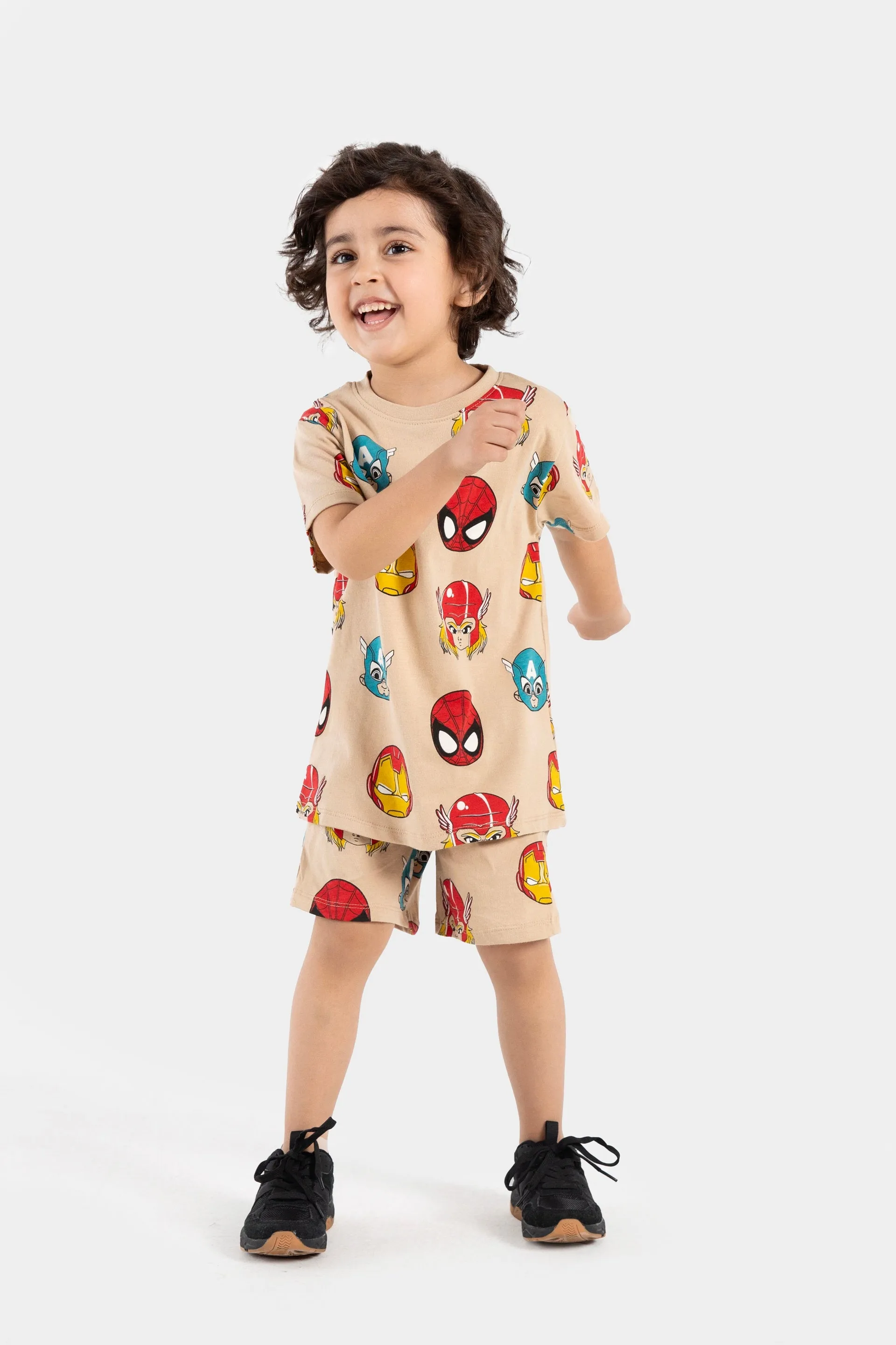 All-Over Character Print Suit