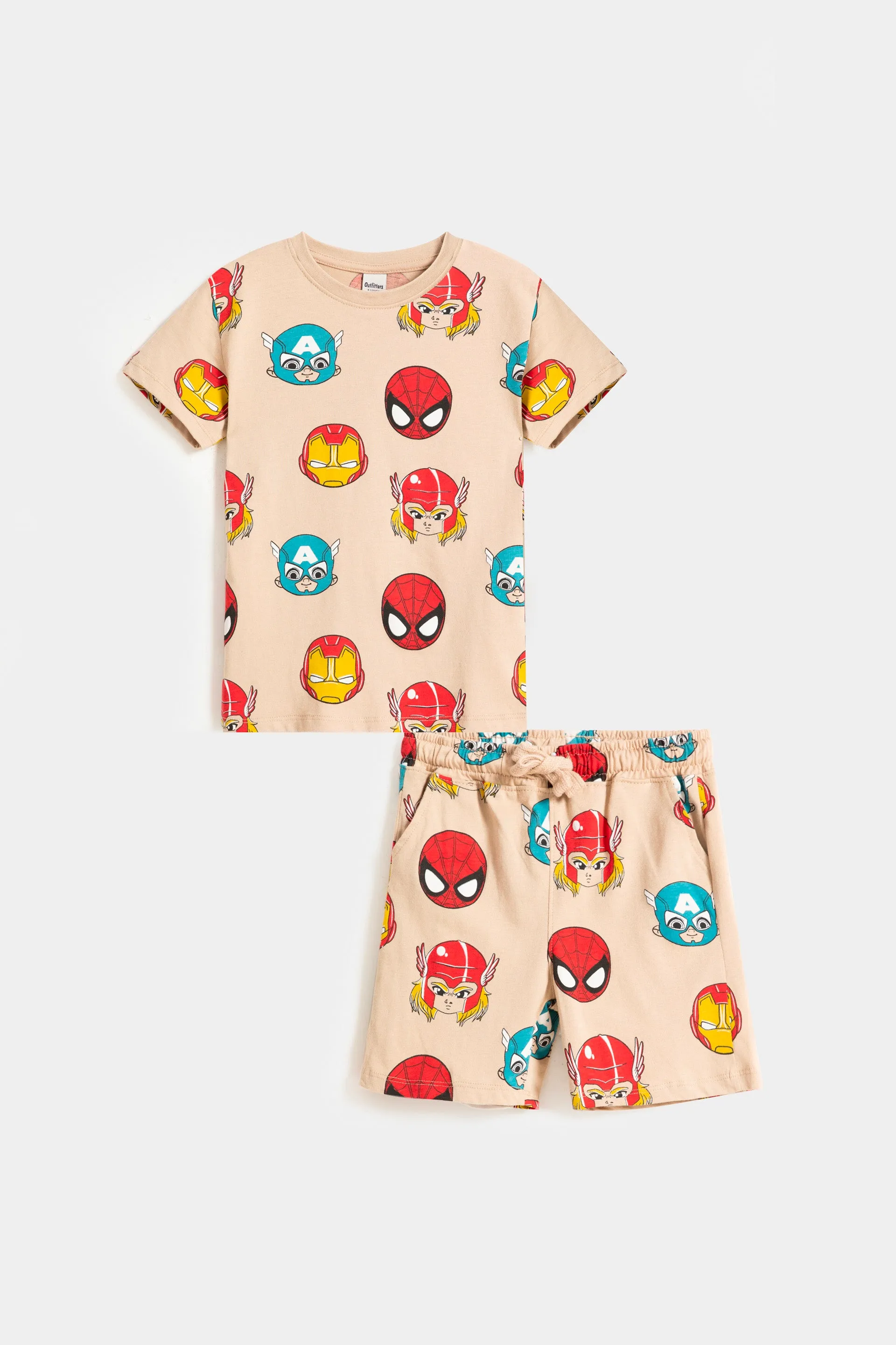 All-Over Character Print Suit