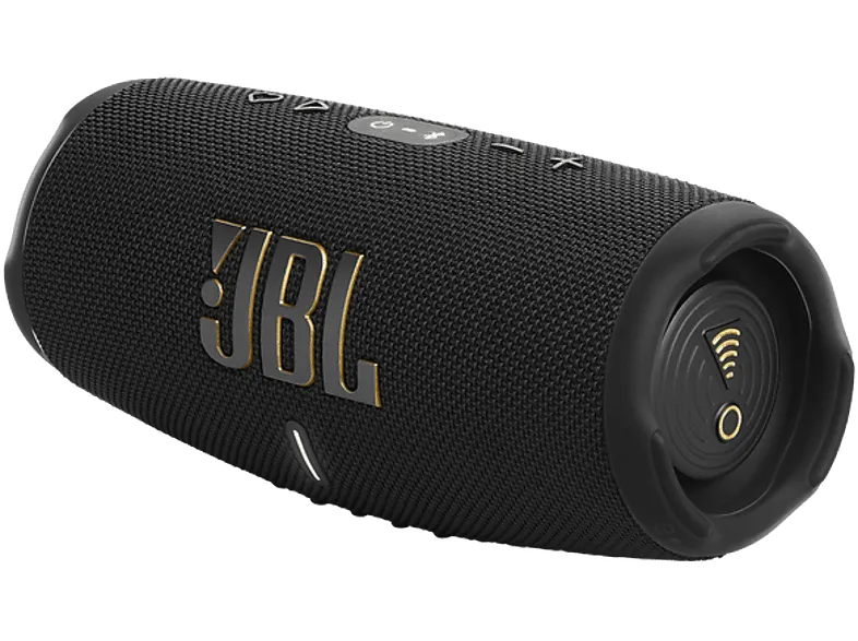 Altavoz inalámbrico - JBL Charge 5 Wi-Fi, 40 W, Bluetooth, 20 horas autonomía, Bajos potentes, IP67, Negro