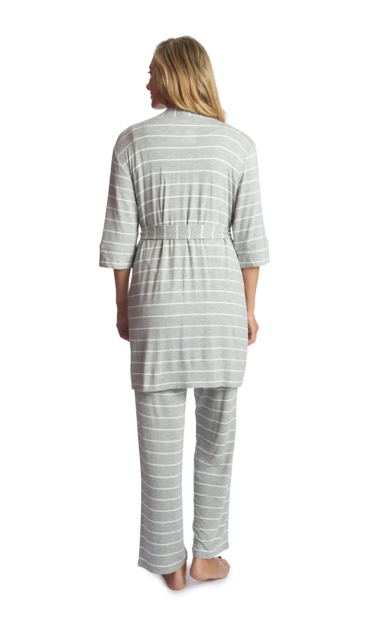 Analise 5-Piece Heather Grey Stripe