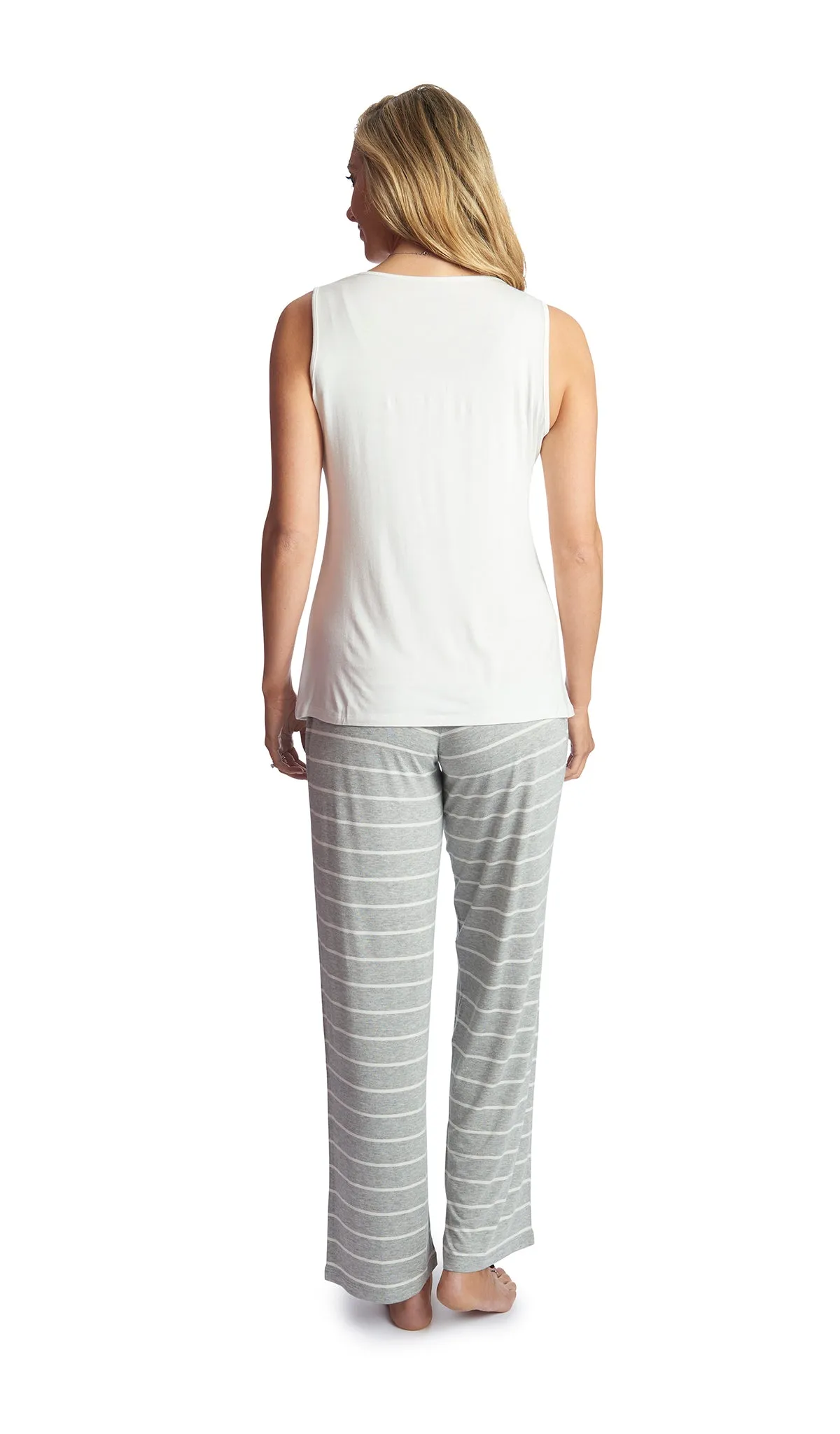 Analise 5-Piece Heather Grey Stripe