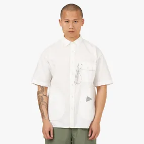 and wander Rip Short Sleeve Shirt / White