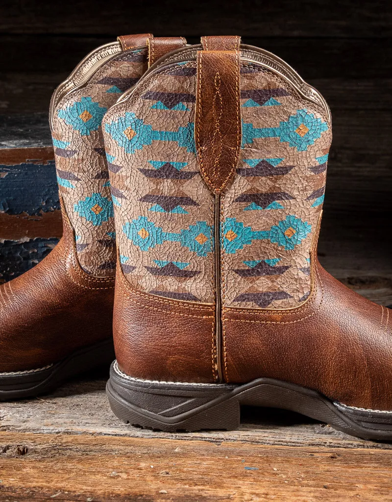 Anthem Shortie Savanna Aztec Print Cowgirl Boots 10042576