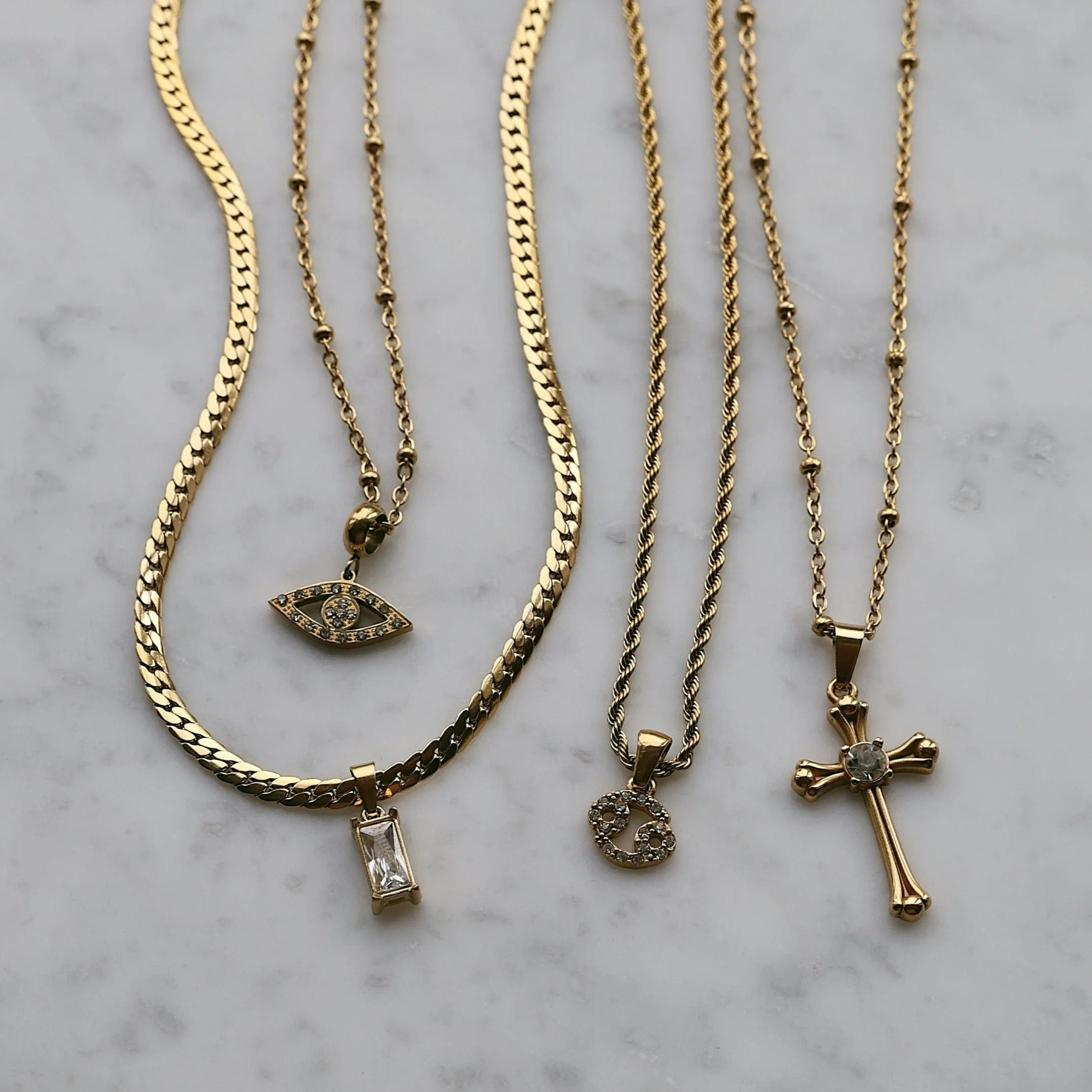 Antonella Cross Necklace