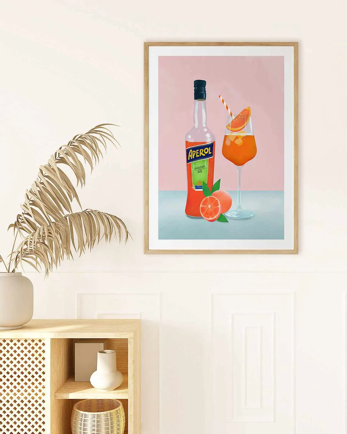 Aperol Spritz Cocktail by Petra Lizde Art Print