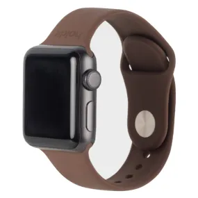 Apple Watch (42/44/SE/45/49MM) Holdit Silikone Rem - Dark Brown