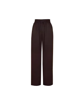 AQUARIUS SATIN PANT ESPRESSO