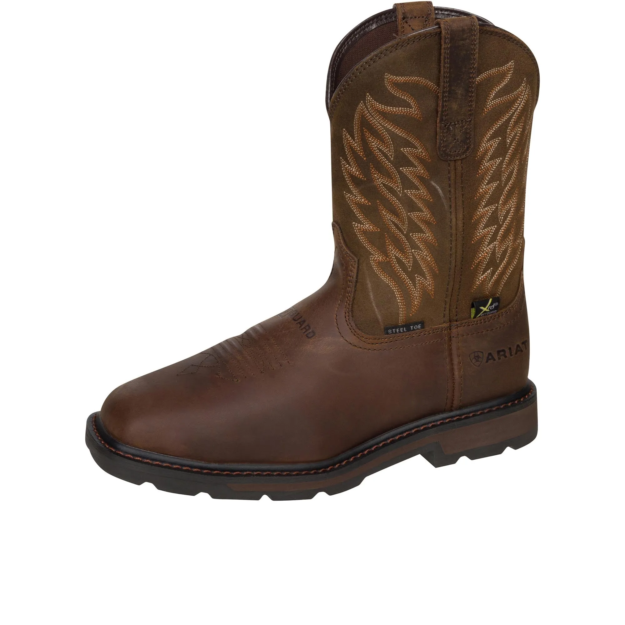 Ariat Groundbreaker Wide Square Toe Steel Toe Brown