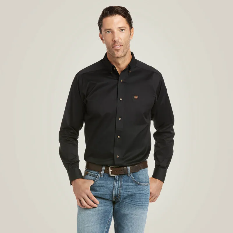 Ariat Solid Twill Fitted Shirt Style 10034229