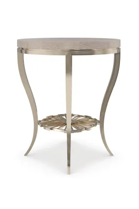 Art Deco Silver Accent Table | Caracole Plié