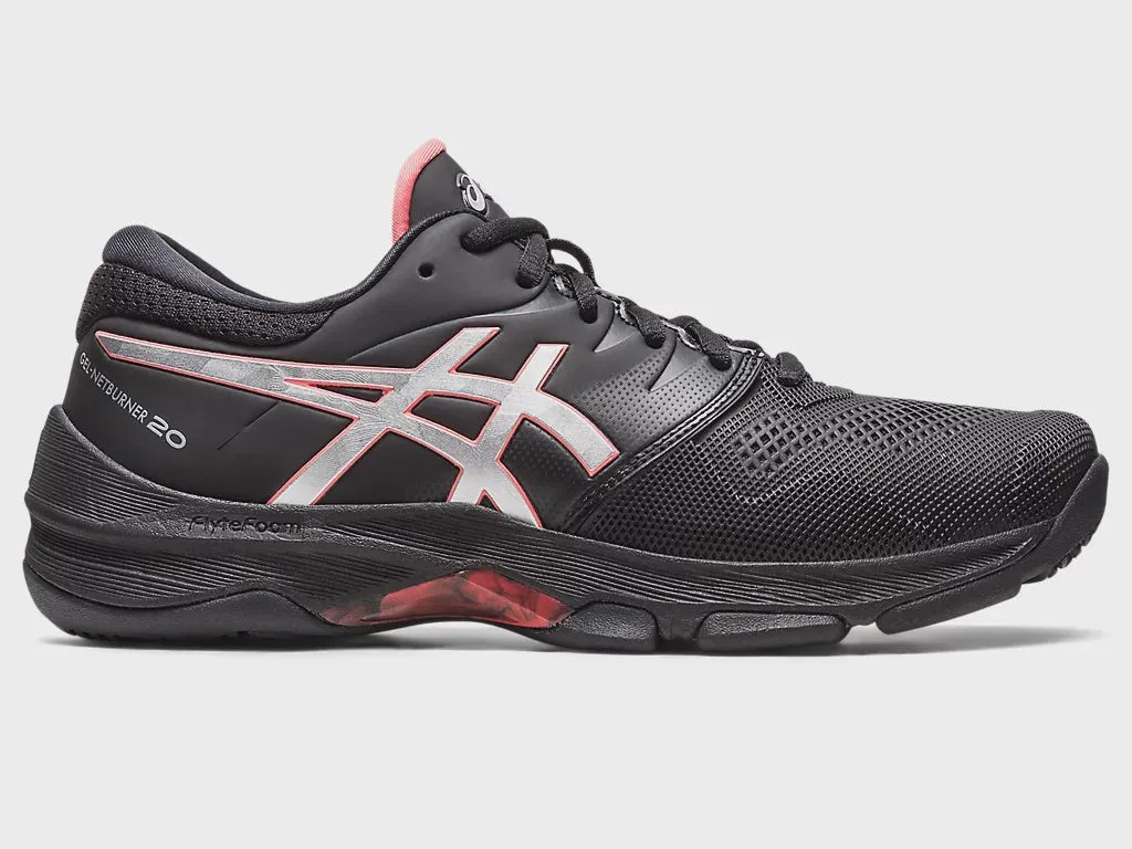 Asics Gel-Netburner 20 Black/Pure Silver Wide (D)