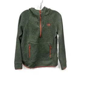 Athletic Top Long Sleeve Hoodie By The North Face In Green, Size: M