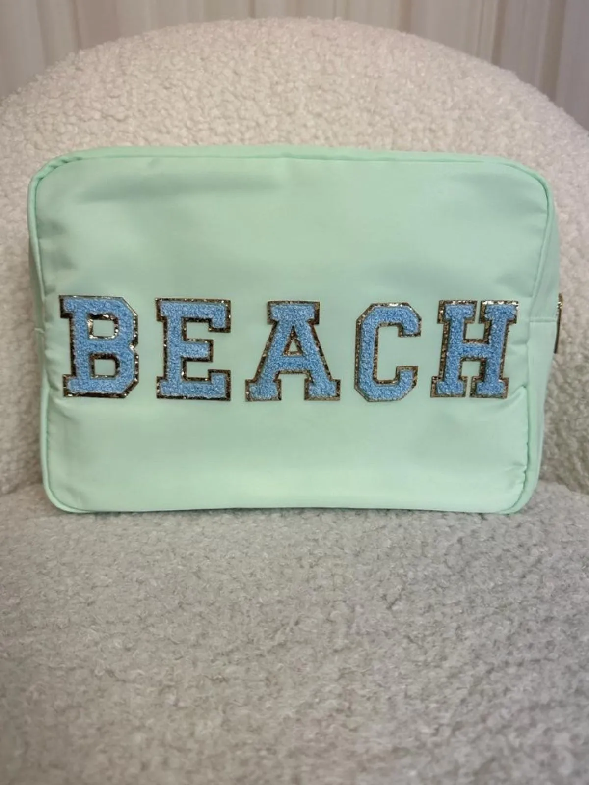 Aurora Large Nylon Pouch / Mint Green