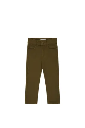 Austin Woven Pant - Dark Anise