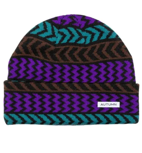 AUTUMN CHEVRON BEANIE