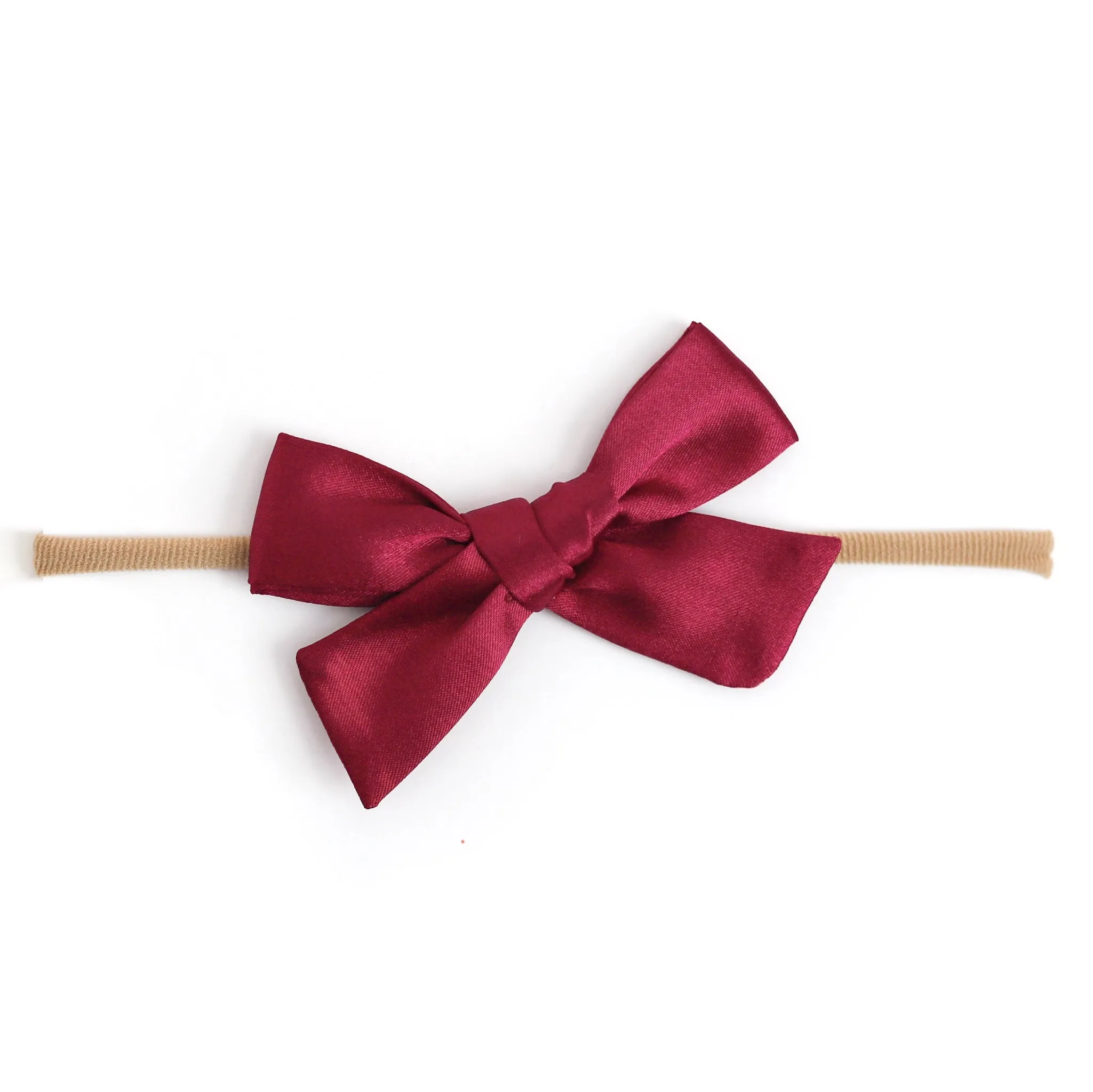 Baby Bow - Crimson Satin